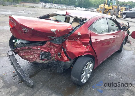 2013 Hyundai Elantra Limited from USA, damaged, VIN 5NPDH4AE5DH214213